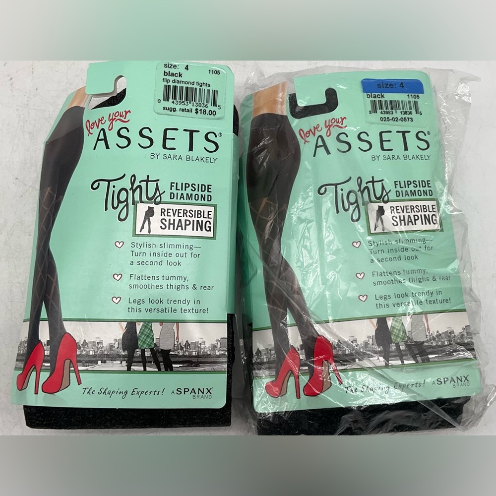 Assets By Sara Blakley Flipside Diamond Reversible Shaping Size 4 Black